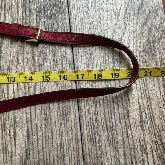 Michael Kors Brandi Womens Maroon Leather Gold Trim Top Handle Satchel Bag Purse - Picture 13 of 14